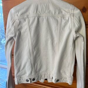 Classic White Denim Jacket for Women